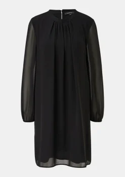 Chiffonkleid mit Plisseefalten-Comma Online