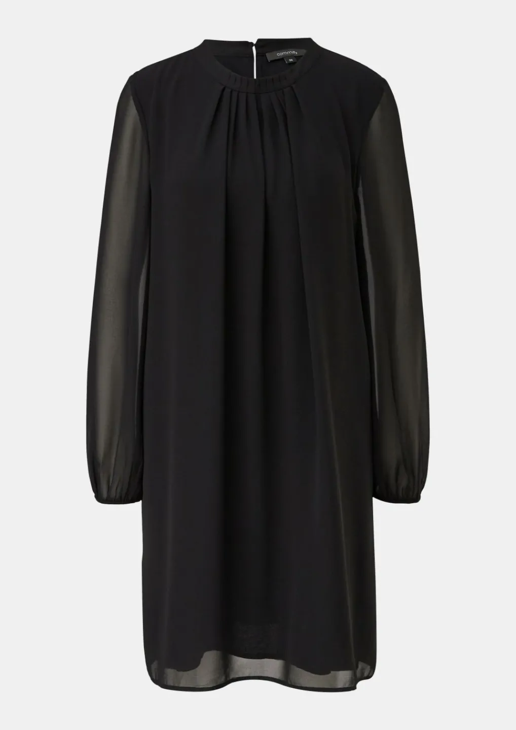 Chiffonkleid mit Plisseefalten-Comma Online