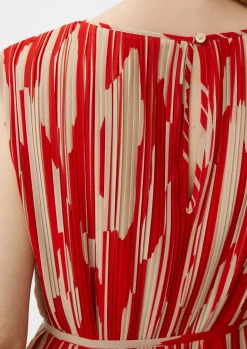 Chiffonkleid mit Plisseefalten-Comma Hot