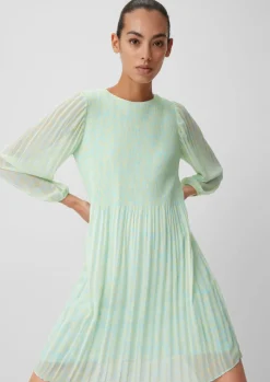 Chiffonkleid mit Plisseefalten-Comma Best
