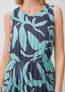 Chiffonkleid mit Plisseefalten-Comma Sale
