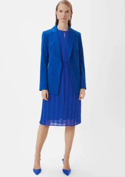 Chiffonkleid mit Plisséefalten-Comma Online
