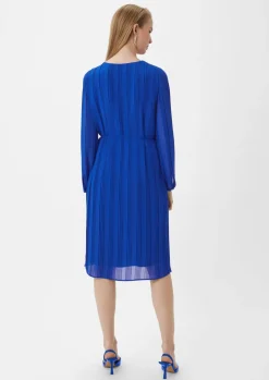 Chiffonkleid mit Plisséefalten-Comma Online