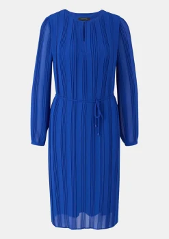 Chiffonkleid mit Plisséefalten-Comma Online