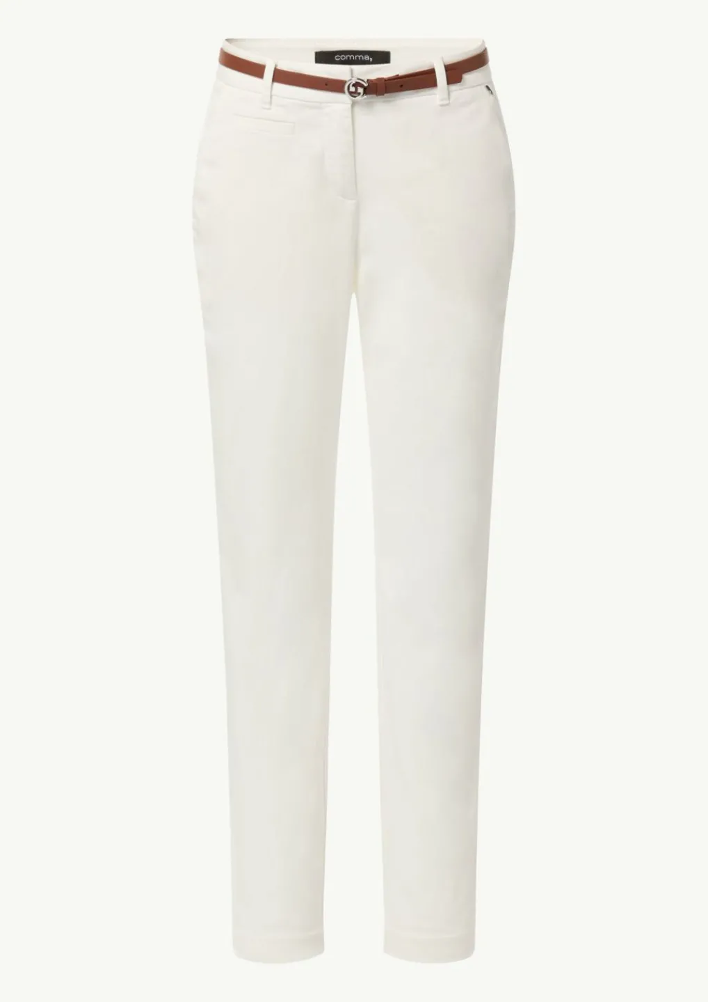 Chino mit integriertem Gürtel-Comma Hot