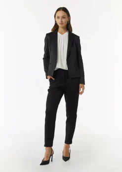 Cigarette-Pants aus Scuba mit elastischem Bund-Comma Clearance