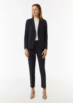 Cigarette Pants mit dezentem Glitzergarn-Comma Outlet