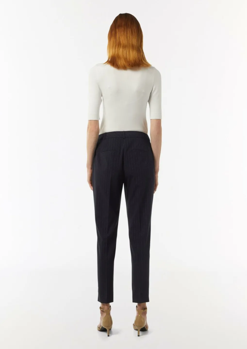 Cigarette Pants mit dezentem Glitzergarn-Comma Outlet