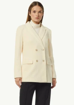 Cord-Blazer mit Logo-Knöpfen-Comma Outlet