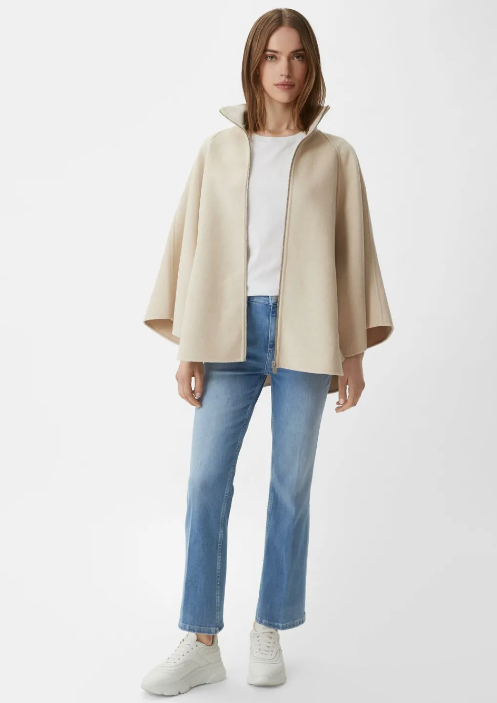 Cropped Jeans / Regular fit / Mid rise / Flared leg-Comma New