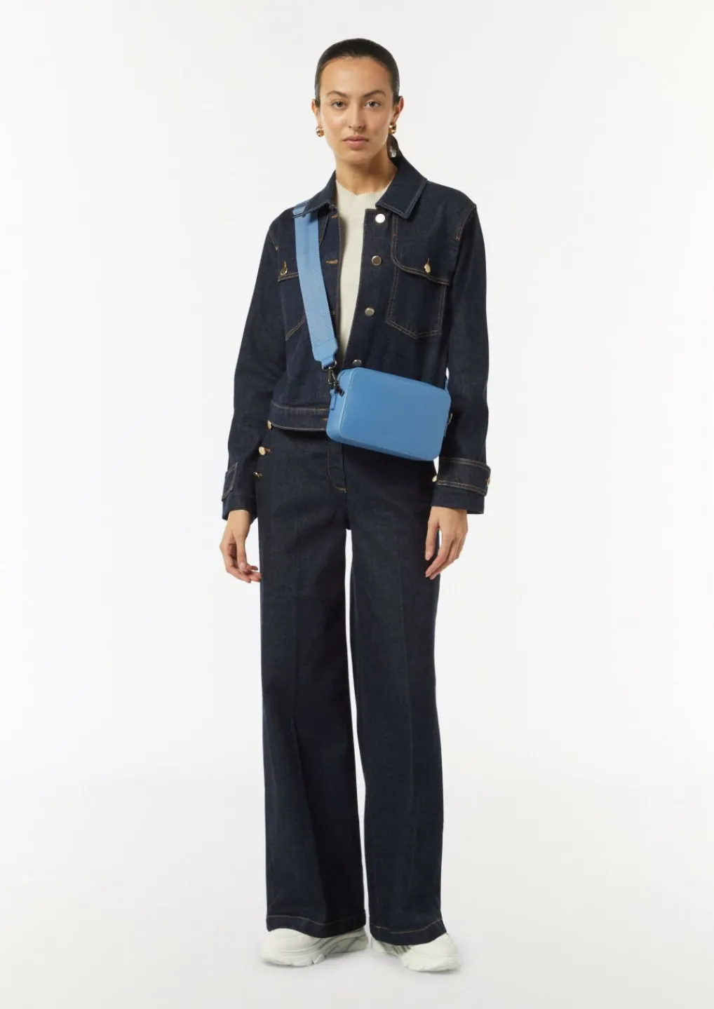 Crossbody-Bag aus Rindsleder-Comma Fashion