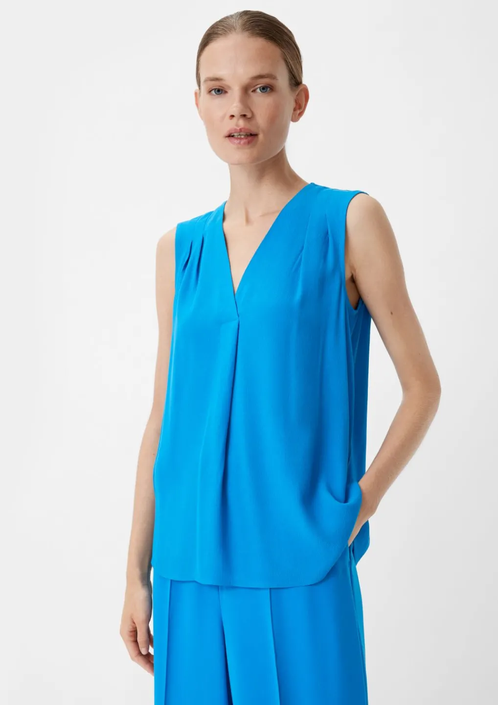 Crêpe-Bluse aus Viskose-Comma Hot