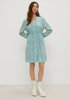 Crêpe-Kleid aus Viskose-Comma Discount