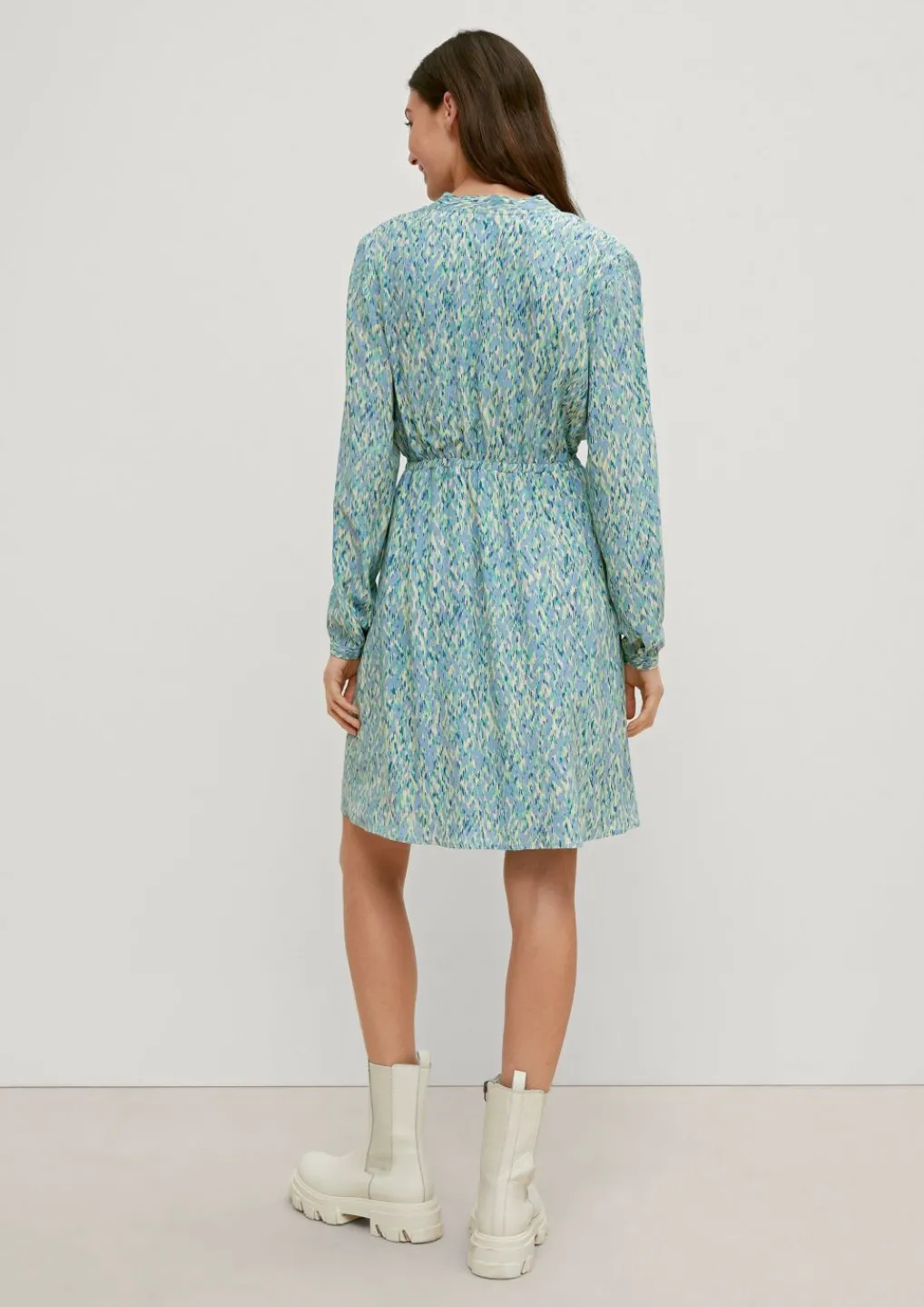 Crêpe-Kleid aus Viskose-Comma Discount
