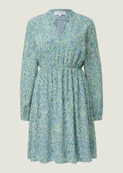 Crêpe-Kleid aus Viskose-Comma Discount