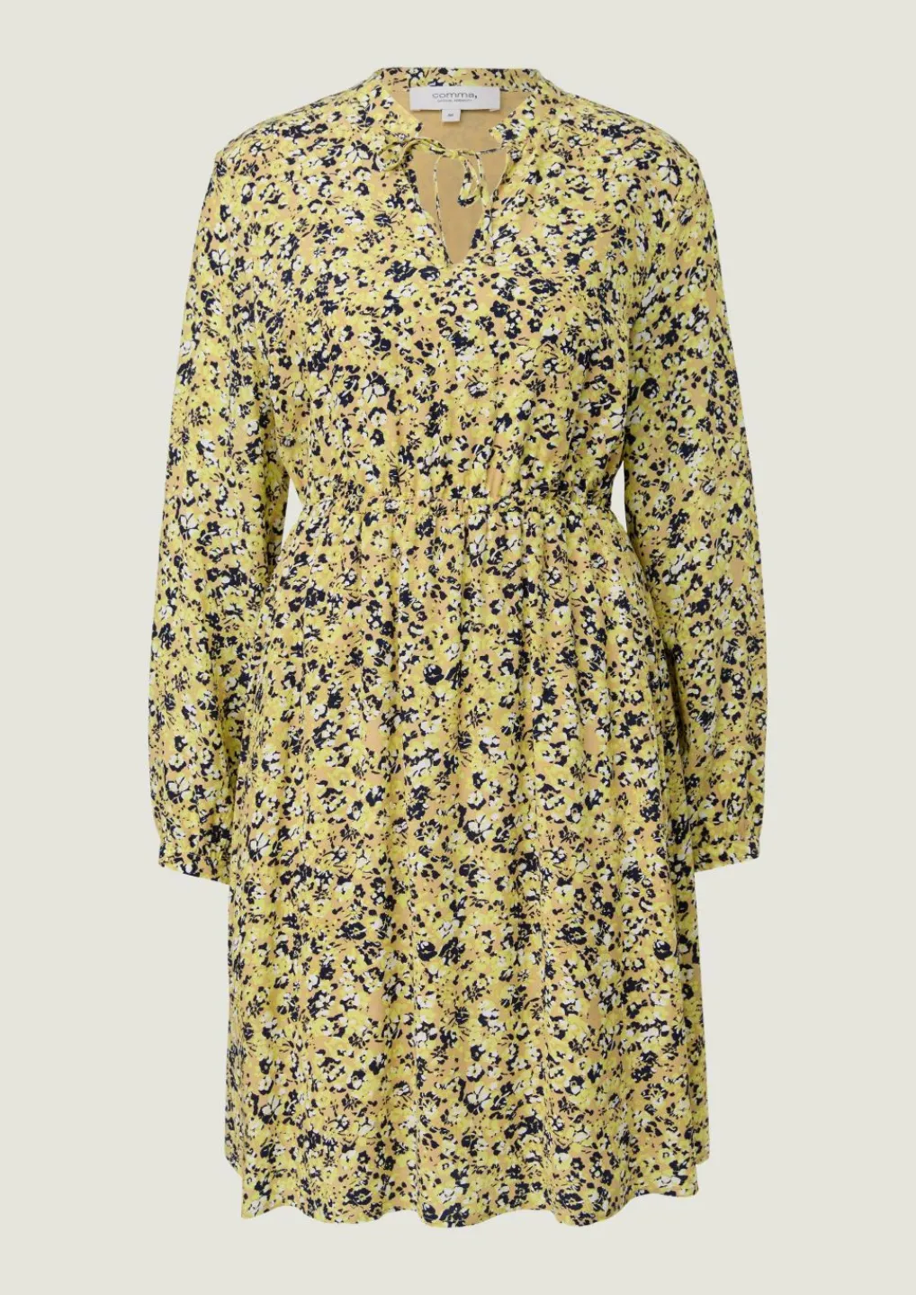 Crêpe-Kleid aus Viskose-Comma Fashion