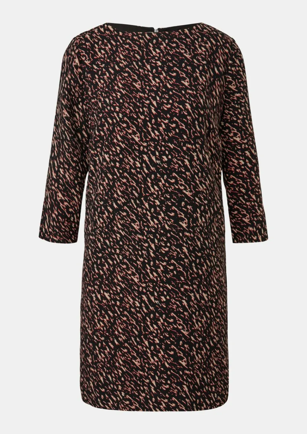 Crêpe-Kleid mit Allover-Print-Comma Online