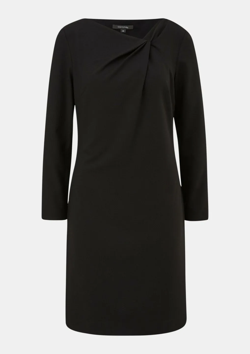 Crêpe-Kleid mit Knotendetail-Comma Online