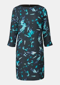 Crêpe-Kleid mit 3/4-Ärmeln-Comma Best