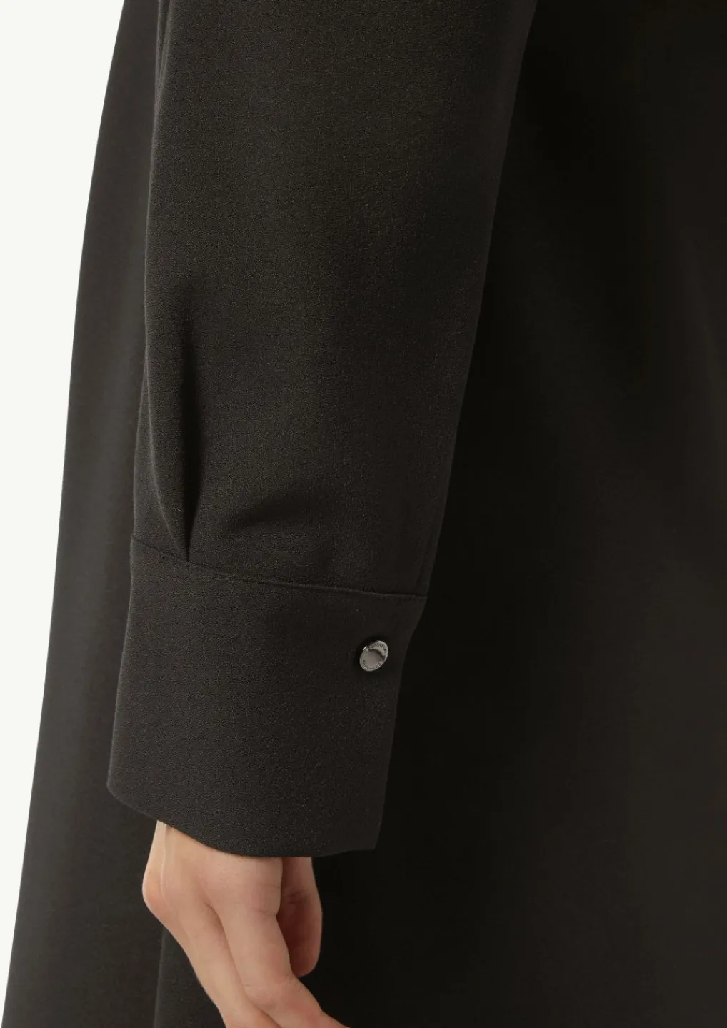 Crêpe-Kleid mit V-Ausschnitt-Comma Outlet