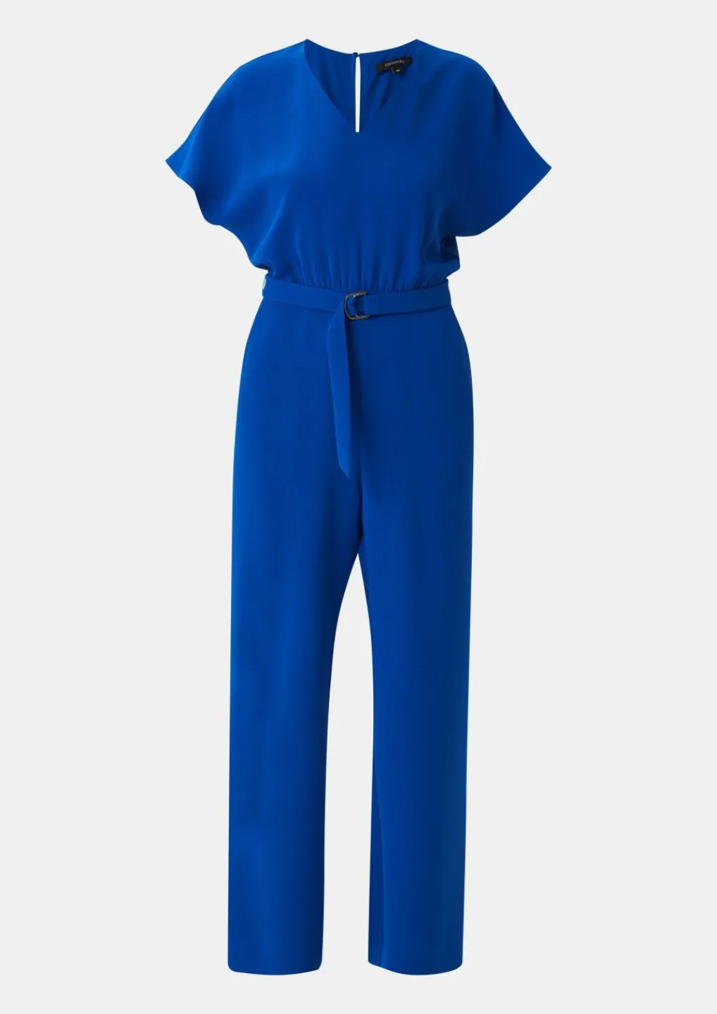 Crêpe-Overall mit ausgestelltem Bein-Comma Discount