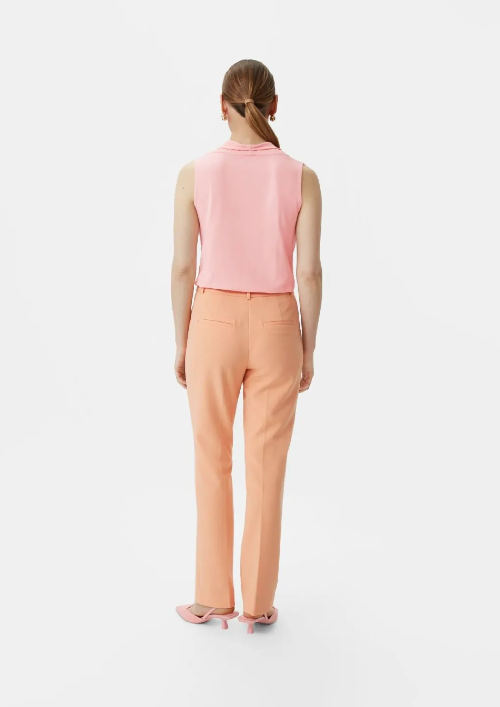 Crêpeshirt mit Wasserfall-Ausschnitt-Comma New