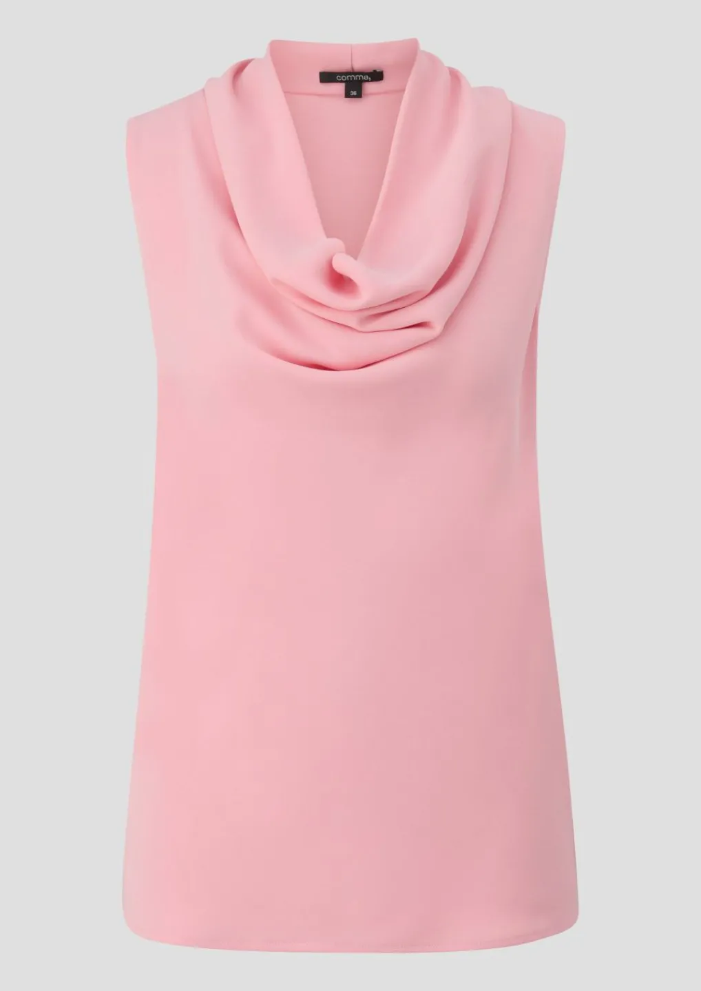 Crêpeshirt mit Wasserfall-Ausschnitt-Comma New