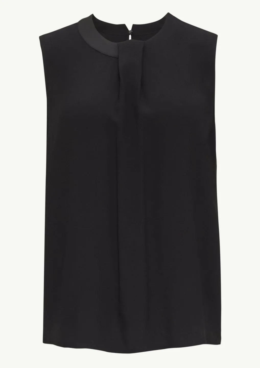 Crêpe-Top mit Faltendetail-Comma Outlet