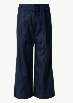 Culotte aus Lyocellmix mit Bindegürtel-Comma Best