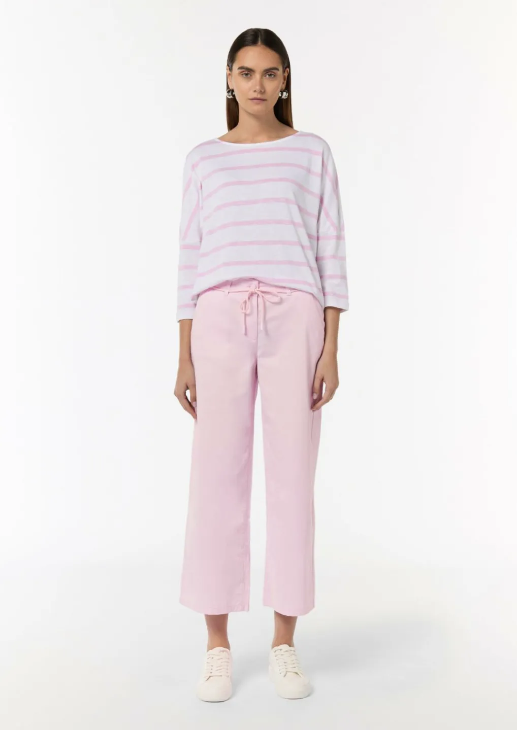 Culotte aus Twill mit Gürtel zum Schnüren-Comma Discount