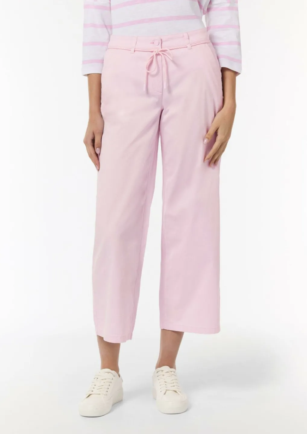 Culotte aus Twill mit Gürtel zum Schnüren-Comma Discount