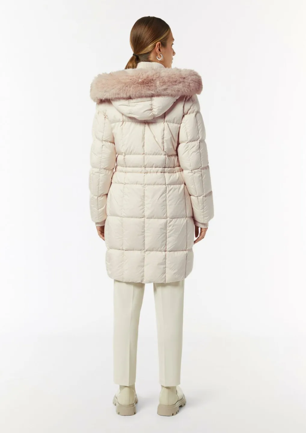Daunenparka mit abnehmbarem Kunstfell-Comma Sale