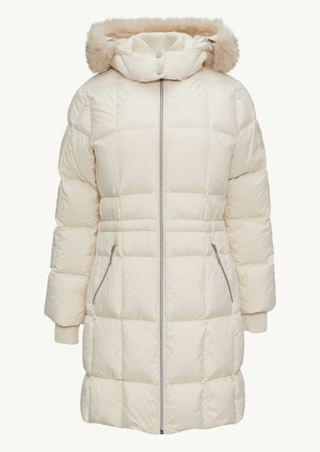 Daunenparka mit abnehmbarem Kunstfell-Comma Sale