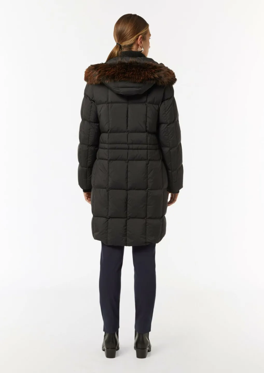 Daunenparka mit abnehmbarem Kunstfell-Comma Best