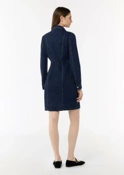 Denim-Kleid mit Ziernähten-Comma Best