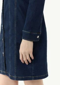 Denim-Kleid mit Ziernähten-Comma Best