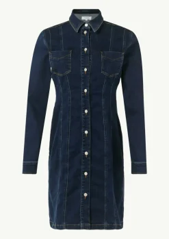 Denim-Kleid mit Ziernähten-Comma Best
