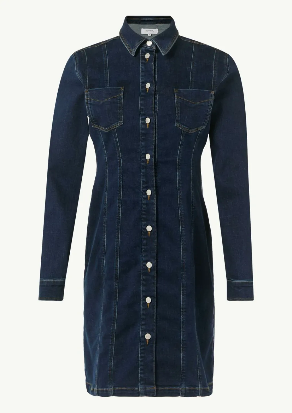 Denim-Kleid mit Ziernähten-Comma Best