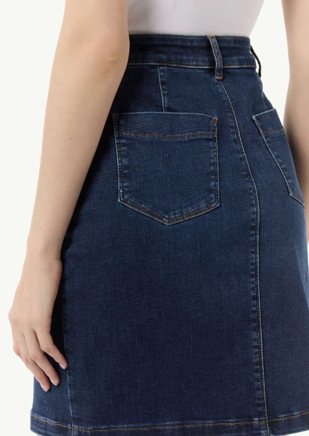 Denimrock mit vorderseitigem Schlitz-Comma Sale