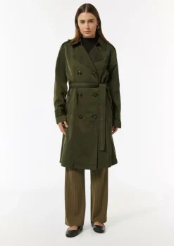 Doppelreihiger Trenchcoat aus Baumwollmix-Comma Outlet