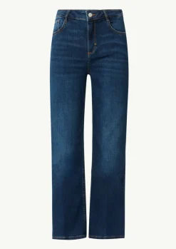 Elastische Ankle-Jeans mit leicht ausgestelltem Bein-Comma Hot