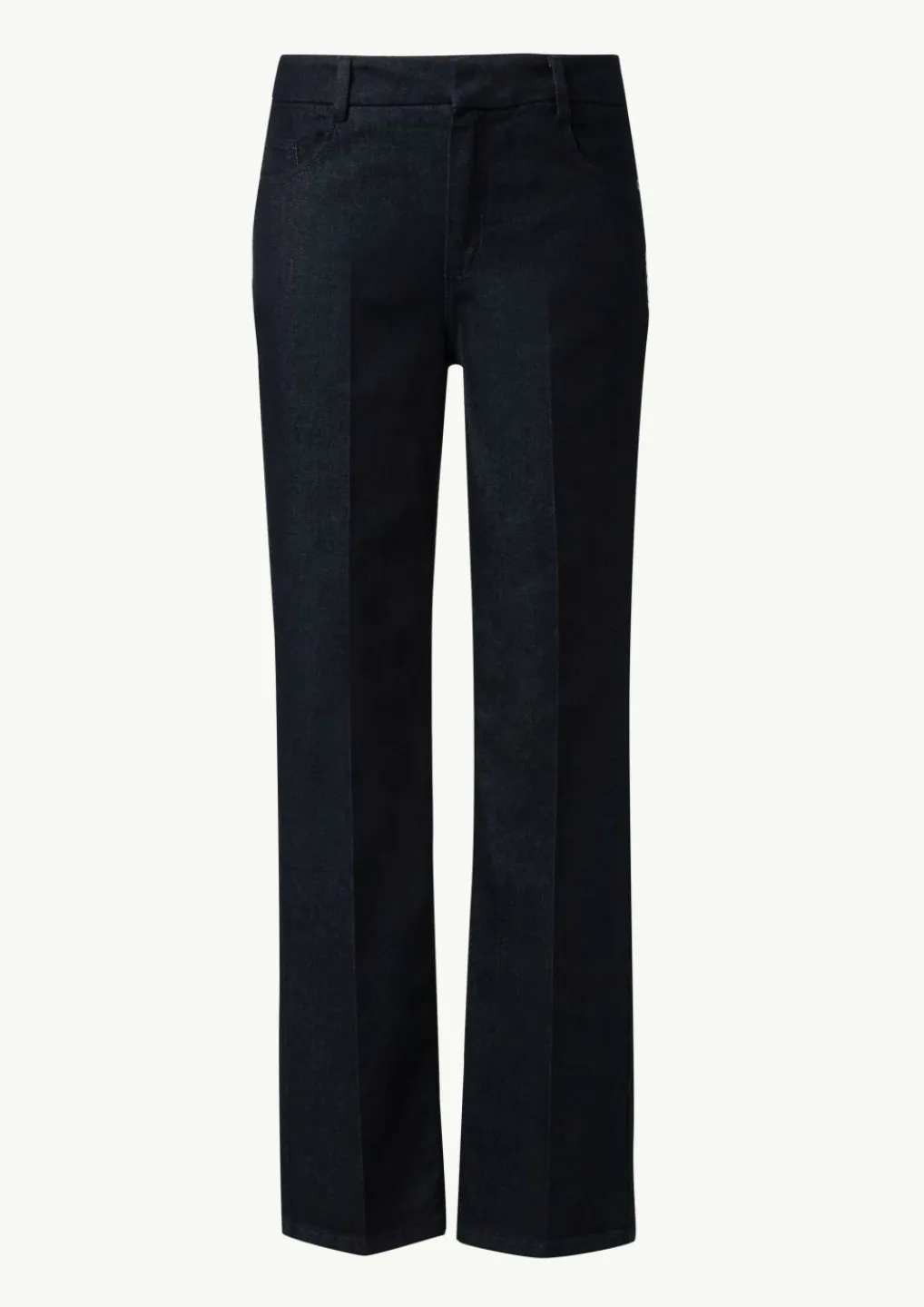 Elastische Jeans in dunkler Waschung mit Bügelfalten-Comma Discount
