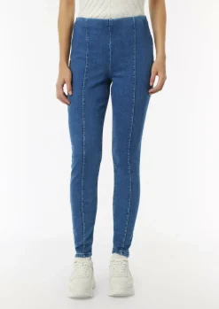 Elastische Jeggings mit Ziernähten-Comma Fashion