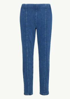 Elastische Jeggings mit Ziernähten-Comma Fashion