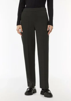 Elastische Jersey-Hose mit Bügelfalte-Comma Hot