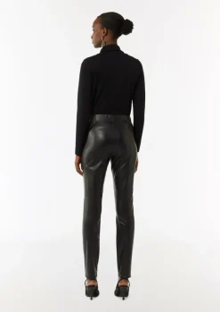 Elastische Leggings aus Lederimitat-Comma Online