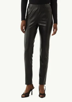 Elastische Leggings aus Lederimitat-Comma Online