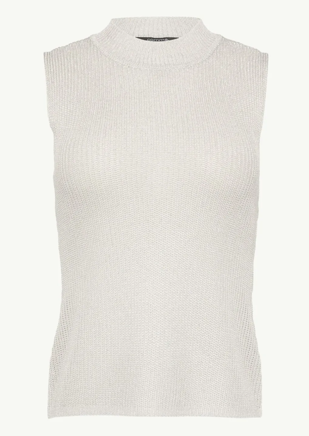 Elastischer Strickpullunder mit Stehkragen-Comma Best