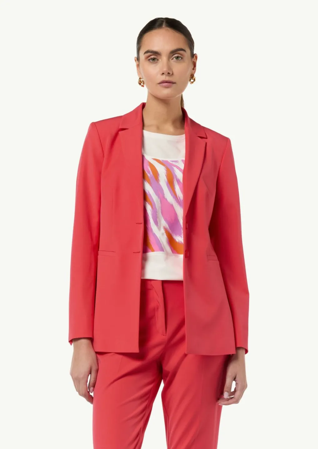 Elastischer, taillierter Blazer aus Viskosemix-Comma New