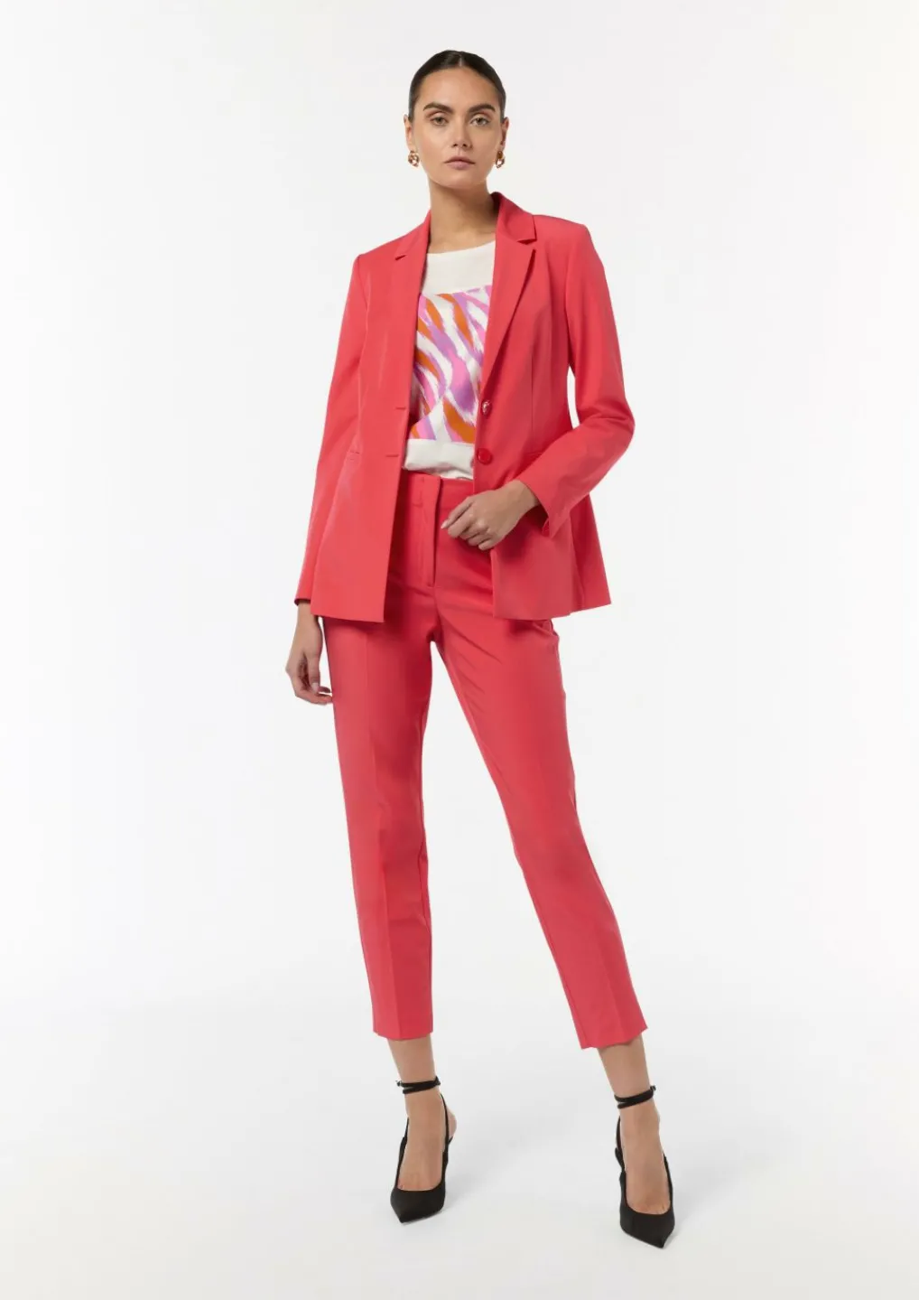 Elastischer, taillierter Blazer aus Viskosemix-Comma New